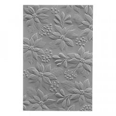 Spellbinders 3D Embossing Folder - Scenic Poinsettias