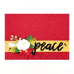 Spellbinders 3D Embossing Folder - Scenic Poinsettias