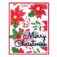 Spellbinders 3D Embossing Folder - Scenic Poinsettias