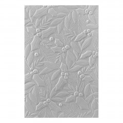 Spellbinders 3D Embossing Folder - Holly & Foliage