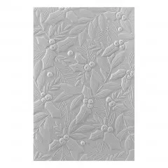 Spellbinders 3D Embossing Folder - Holly & Foliage