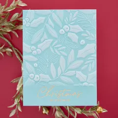 Spellbinders 3D Embossing Folder - Holly & Foliage