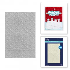 Simon Hurley - 3D Embossing Folder - Geo Quilt