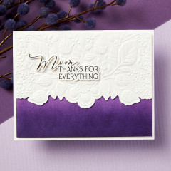 Spellbinders - 3D Embossing Folder - Luxe Backdrop and Border