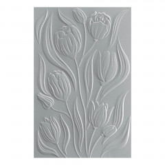 Spellbinders - 3D Embossing Folder - Twirling Tulips