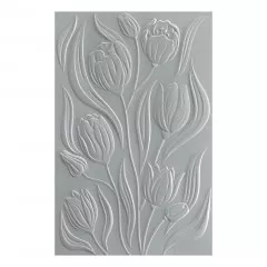 Spellbinders - 3D Embossing Folder - Twirling Tulips