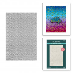 Spellbinders - 3D Embossing Folder - Peacock Motif