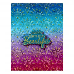 Spellbinders - 3D Embossing Folder - Peacock Motif