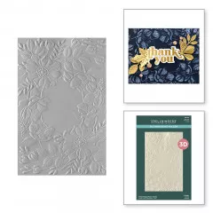 Spellbinders - 3D Embossing Folder - Fresh Picked Floral Frame