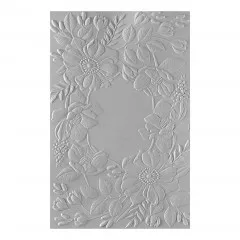 Spellbinders - 3D Embossing Folder - Fresh Picked Floral Frame