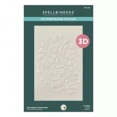 Spellbinders - 3D Embossing Folder - Norwegian Rosemaling