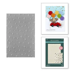 Spellbinders - 3D Embossing Folder - Wishing Stars