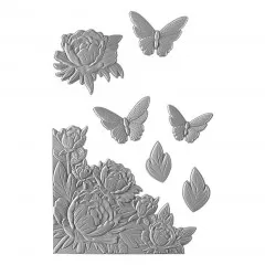 Spellbinders - 3D Emboss & Cut Folder - Blooming Butterflies