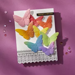 Spellbinders - 3D Emboss & Cut Folder - Blooming Butterflies