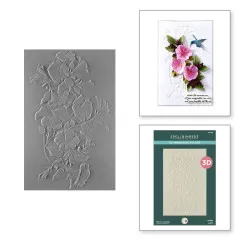 Spellbinders - 3D Embossing Folder - Summer Solstice Garden - Petunia Cascade