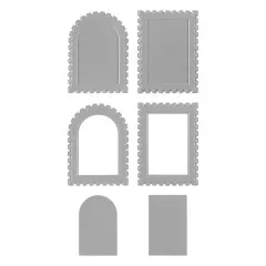 Spellbinders - 3D Emboss & Cut Folder - Holiday Magic - Postage Stamps