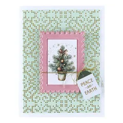 Spellbinders - 3D Emboss & Cut Folder - Holiday Magic - Postage Stamps