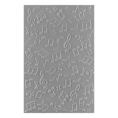 Spellbinders - 3D Embossing Folder - Bibi's Musical Notes - Musical Notes