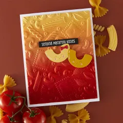 Spellbinders - 3D Embossing Folder - Buon Appetito - Al Dente