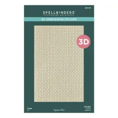 Spellbinders - 3D Embossing Folder - Texture & Foliage - Linen