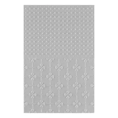 Spellbinders - 3D Embossing Folder - Tabbed Classics - Polka Dot & Posy Duo
