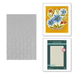 Spellbinders - 3D Embossing Folder - Tabbed Classics - Polka Dot & Posy Duo