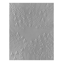 Spellbinders - 3D Embossing Folder - Starry Holiday - Stars and Fronds Frame