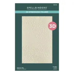 Spellbinders - 3D Embossing Folder - Beautifully Imperfect - Distress Mix