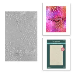 Spellbinders - 3D Embossing Folder - Beautifully Imperfect - Distress Mix