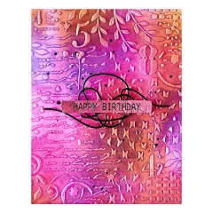 Spellbinders - 3D Embossing Folder - Beautifully Imperfect - Distress Mix