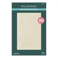 Spellbinders - 3D Embossing Folder - Beautifully Imperfect - Crackle Paint