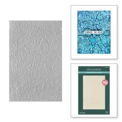 Spellbinders - 3D Embossing Folder - Beautifully Imperfect - Crackle Paint