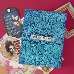 Spellbinders - 3D Embossing Folder - Beautifully Imperfect - Crackle Paint