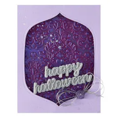 Simon Hurley - 3D Embossing Folder - Spooktacular - Damask