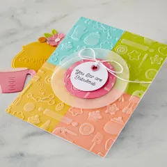 Spellbinders - 3D Embossing Folder - Make It & Bake It - Confection Companions