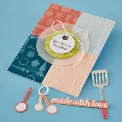 Spellbinders - 3D Embossing Folder - Make It & Bake It - Confection Companions