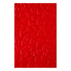 Simon Hurley - 3D Embossing Folder - Sending Hugs - Puffy Hearts