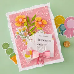 Spellbinders - 3D Embossing Folder - Poppy Song - Favorite Song