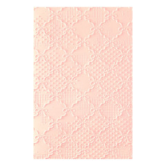 Spellbinders - 3D Embossing Folder - Buttons & Keepsakes - Ribbons & Seams by Frank Garcia