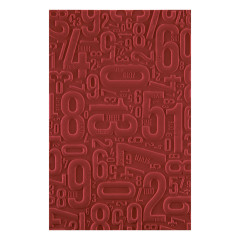 Spellbinders - 3D Embossing Folder - Turn the Page - Number Field by Esther Glas
