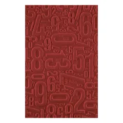 Spellbinders - 3D Embossing Folder - Turn the Page - Number Field by Esther Glas
