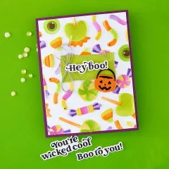 Simon Hurley - 3D Embossing Folder - Halloween Hugs - Trick or Treat