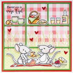 Clear Stamp and Die Set - Elines Animals Picnic