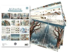 Art Journaling & Card Making Backgrounds by Fairybells - Winter Set