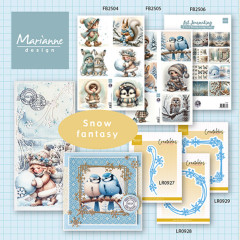 Art Journaling & Card Making Backgrounds by Fairybells - Winter Set