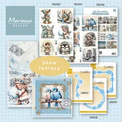 Art Journaling & Card Making Backgrounds by Fairybells - Winter Set