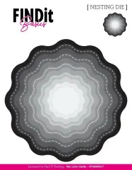 FINDit Basics - Nesting Dies - Stitched Wavy Bloom