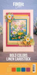 4K Linen Cardstock - Bold Colors