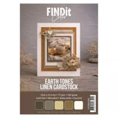 A5 Linen Cardstock - Earth Tones