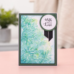 Embossing Folder - Flamazing Flamingos - Tropical Flora